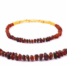 Load image into Gallery viewer, DR Classic Natural Amber Necklace Supply Certificate Authenticity Genuine Baltic Amber Stone Baby Necklace Gift 10 Color 14-33cm