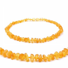 Load image into Gallery viewer, DR Classic Natural Amber Necklace Supply Certificate Authenticity Genuine Baltic Amber Stone Baby Necklace Gift 10 Color 14-33cm