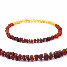 Load image into Gallery viewer, Classic 10 Colors Amber Teething Bracelet/Necklace for Baby Adult Lab Tested Authentic 8 Sizes Natural Amber Stone Women Jewelry